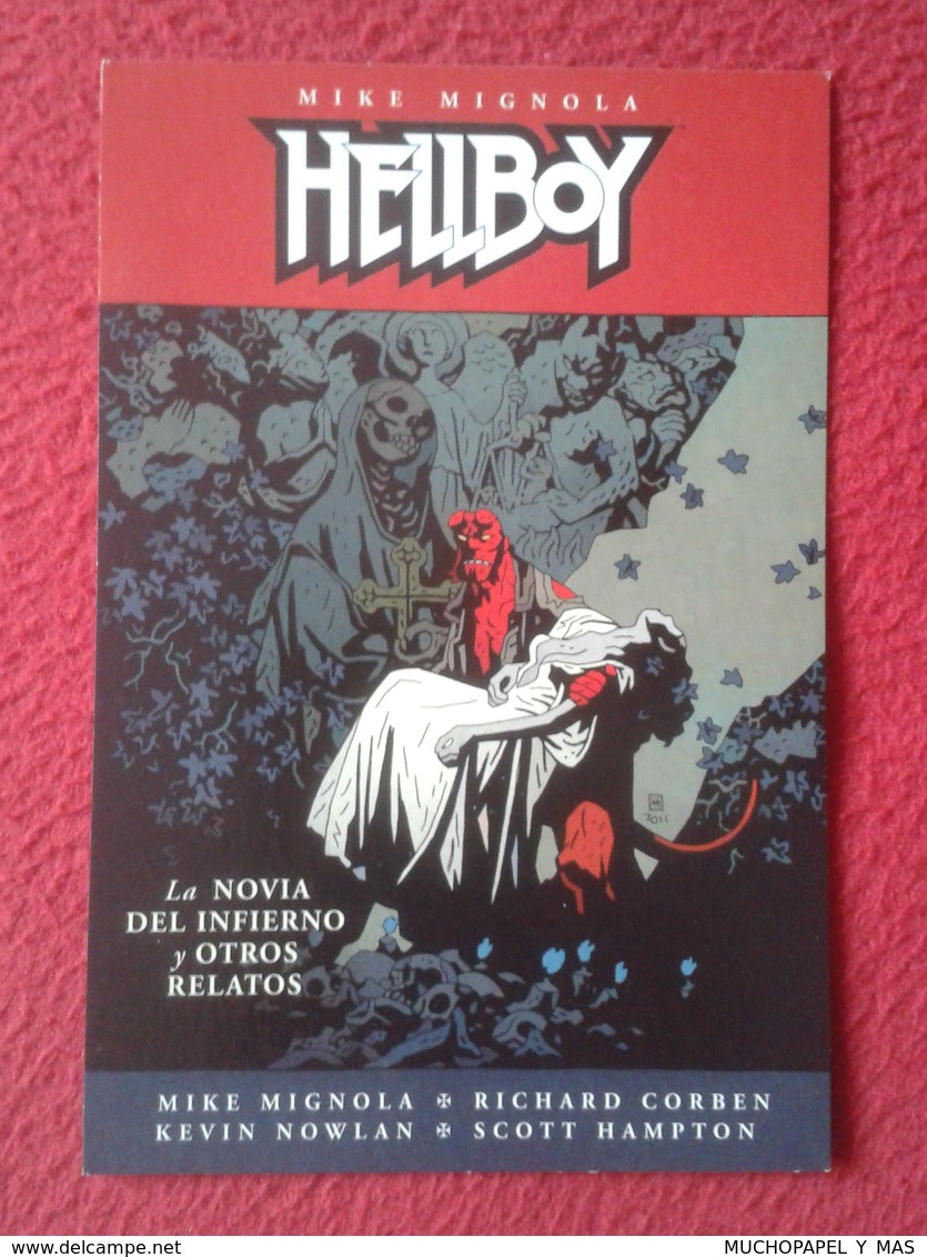 POSTAL CARTE POSTALE POST CARD LA NOVIA DEL INFIERNO Y OTROS RELATOS HELLBOY MIKE MIGNOLA NORMA EDITORIAL COMICS...ETC.. - Comics