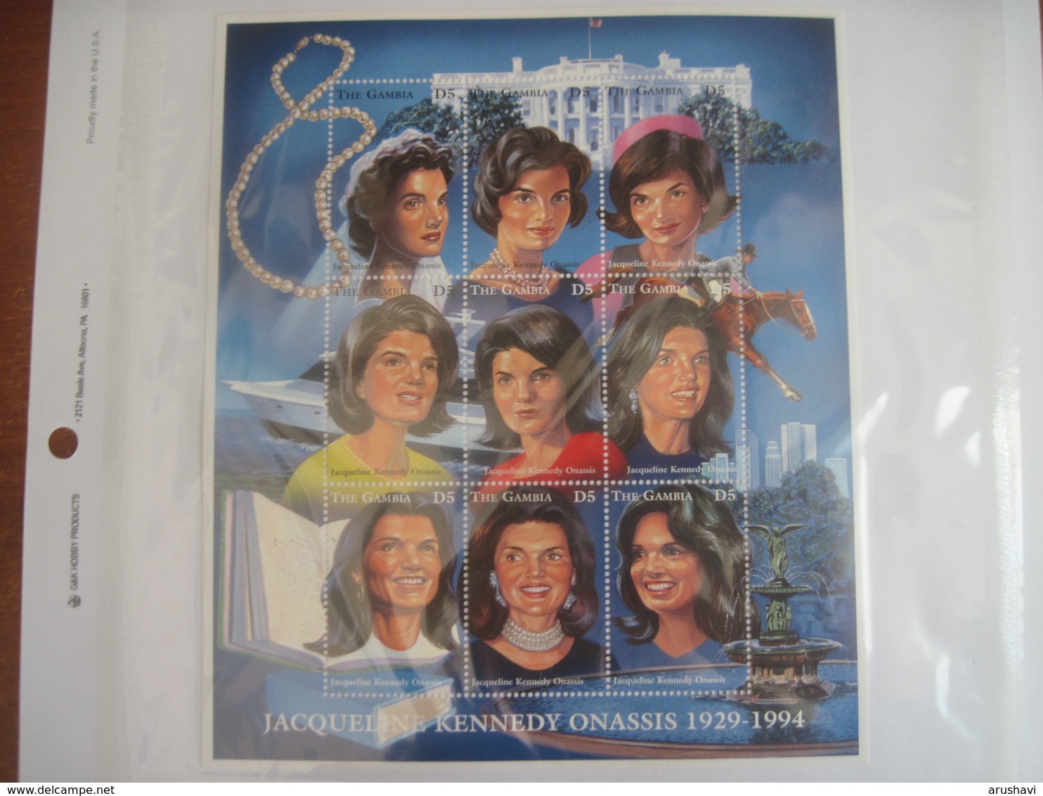 Gambia 1996 Jacqueline Kennedy    S/S MNH - Gambie (1965-...)