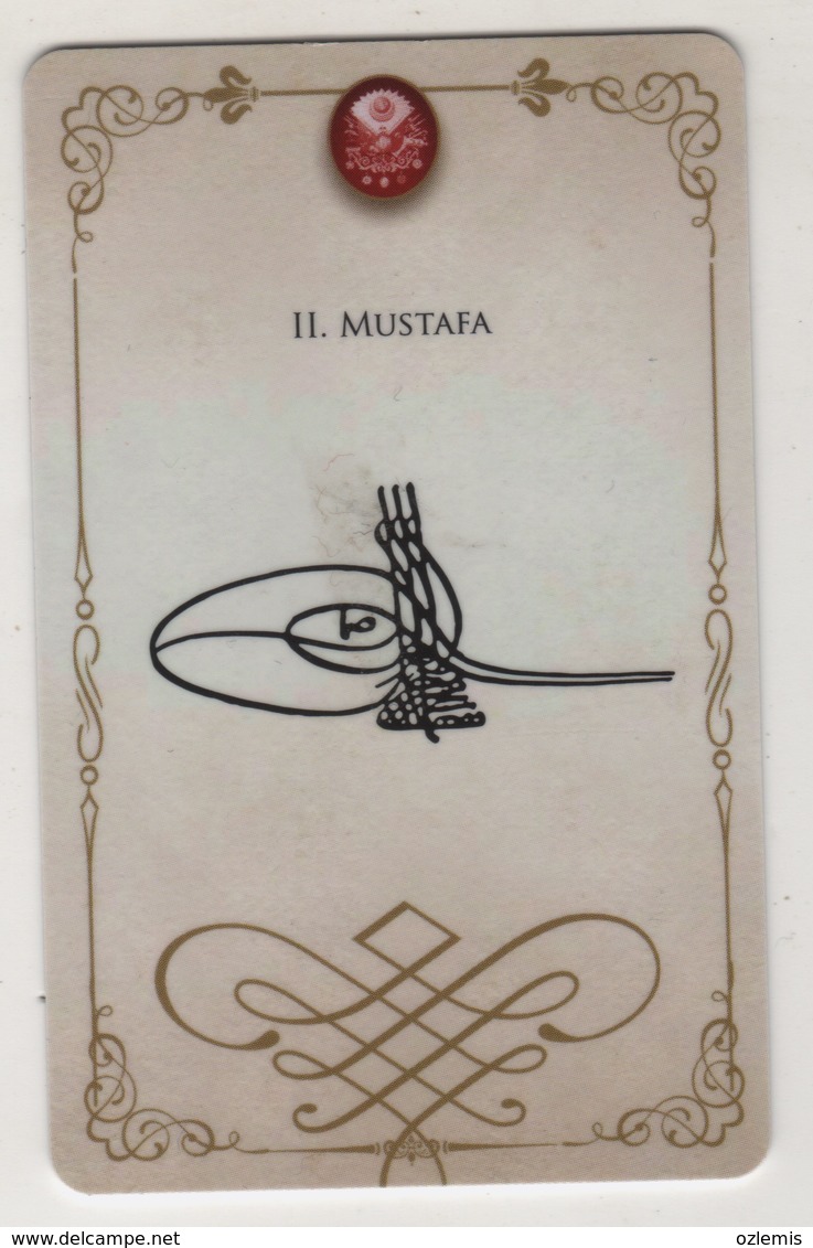 OTTOMAN II MUSTAFA ,SIGNATURE ( TUGRA )PLASTIC CARD - Autres & Non Classés