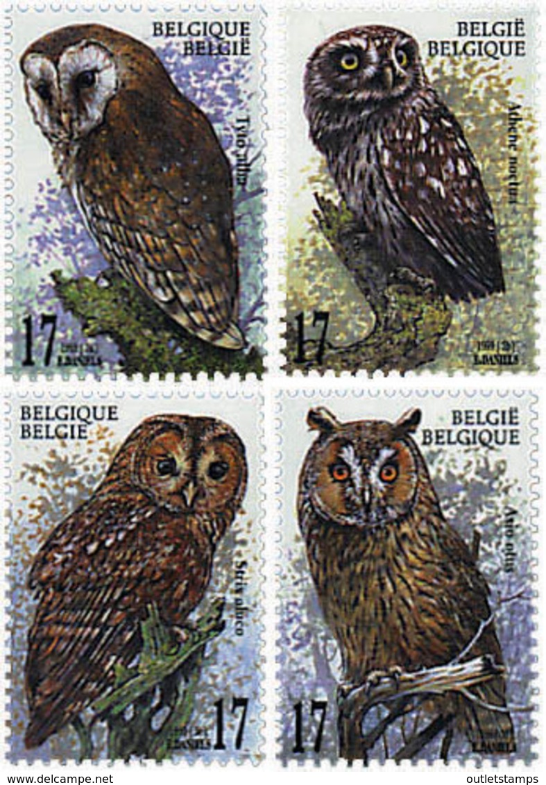 Ref. 85371 * NEW *  - BELGIUM . 1999. PREY BIRDS. AVES RAPACES - Unused Stamps