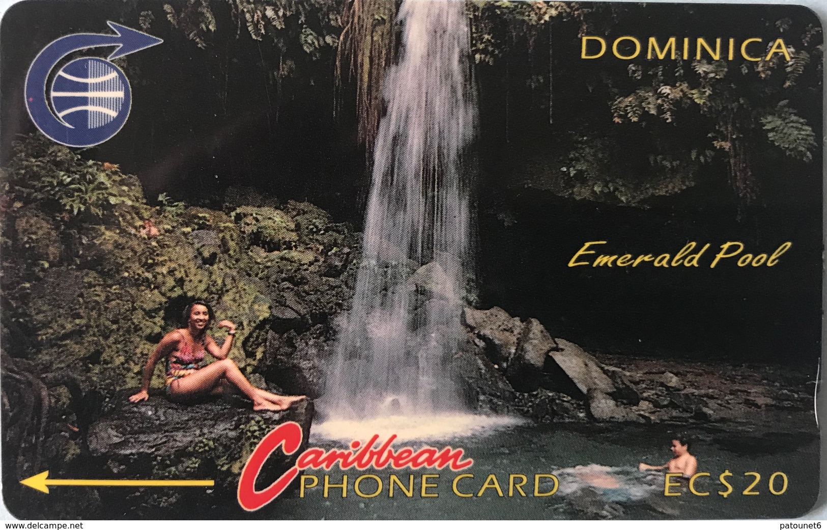 DOMINIQUE  -  Phonecard  -  Cable § Wireless  - Emerald Pool  -  EC $ 20 - Dominique