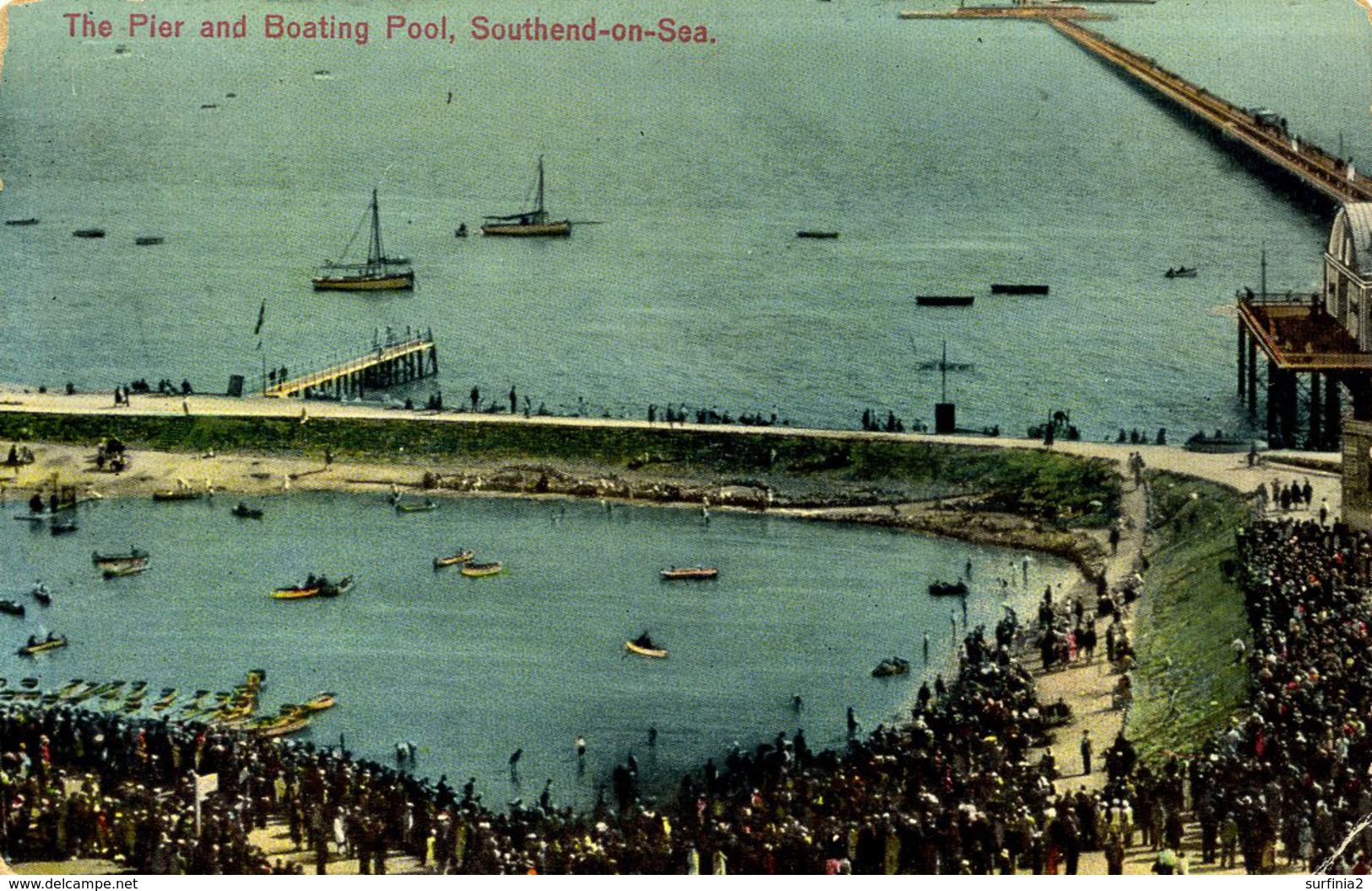 ESSEX - SOUTHEND - THE PIER AND BOATING POOL  Es125 - Southend, Westcliff & Leigh