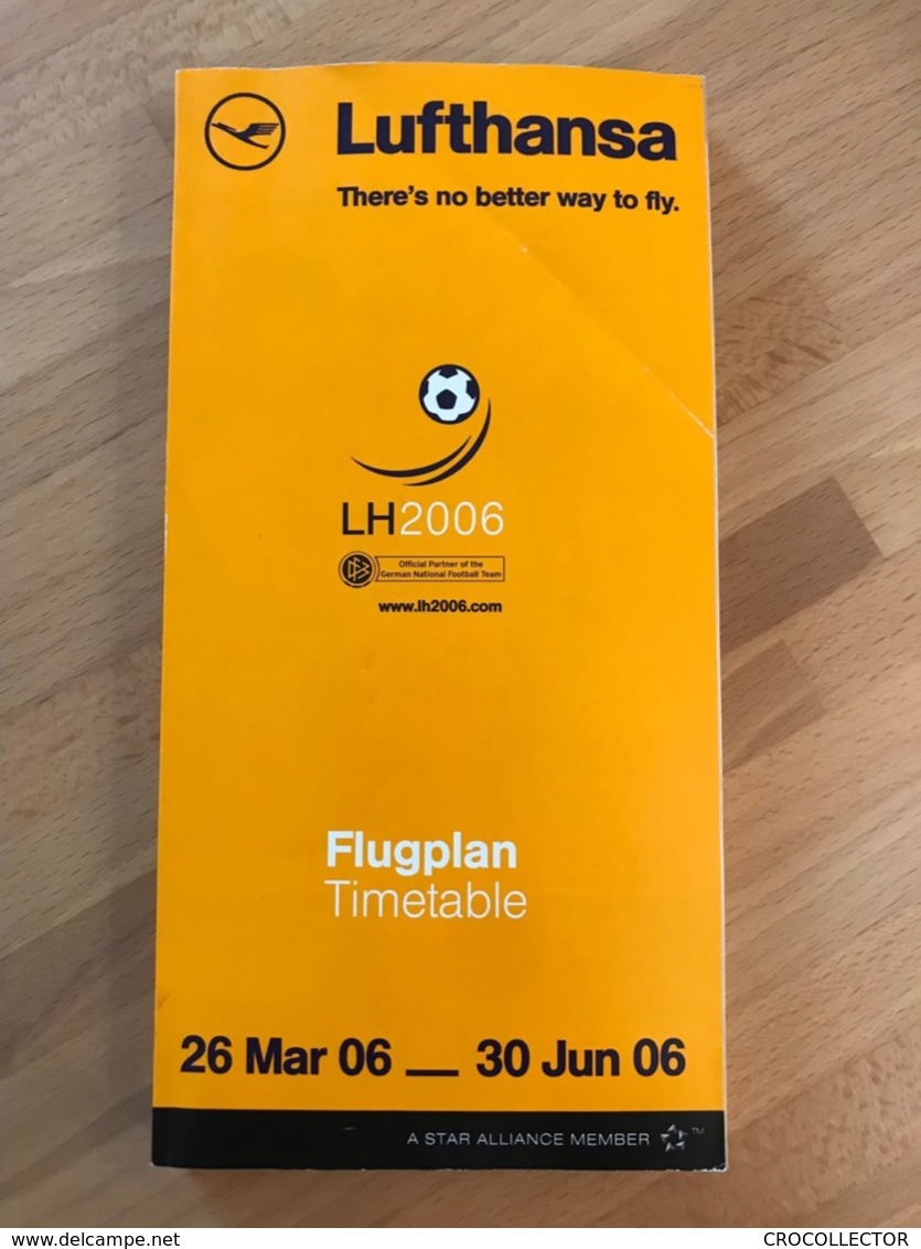 LUFTHANSA Flugplan Timetable 26 Mar 06  _  30 Jun 06 - Zeitpläne