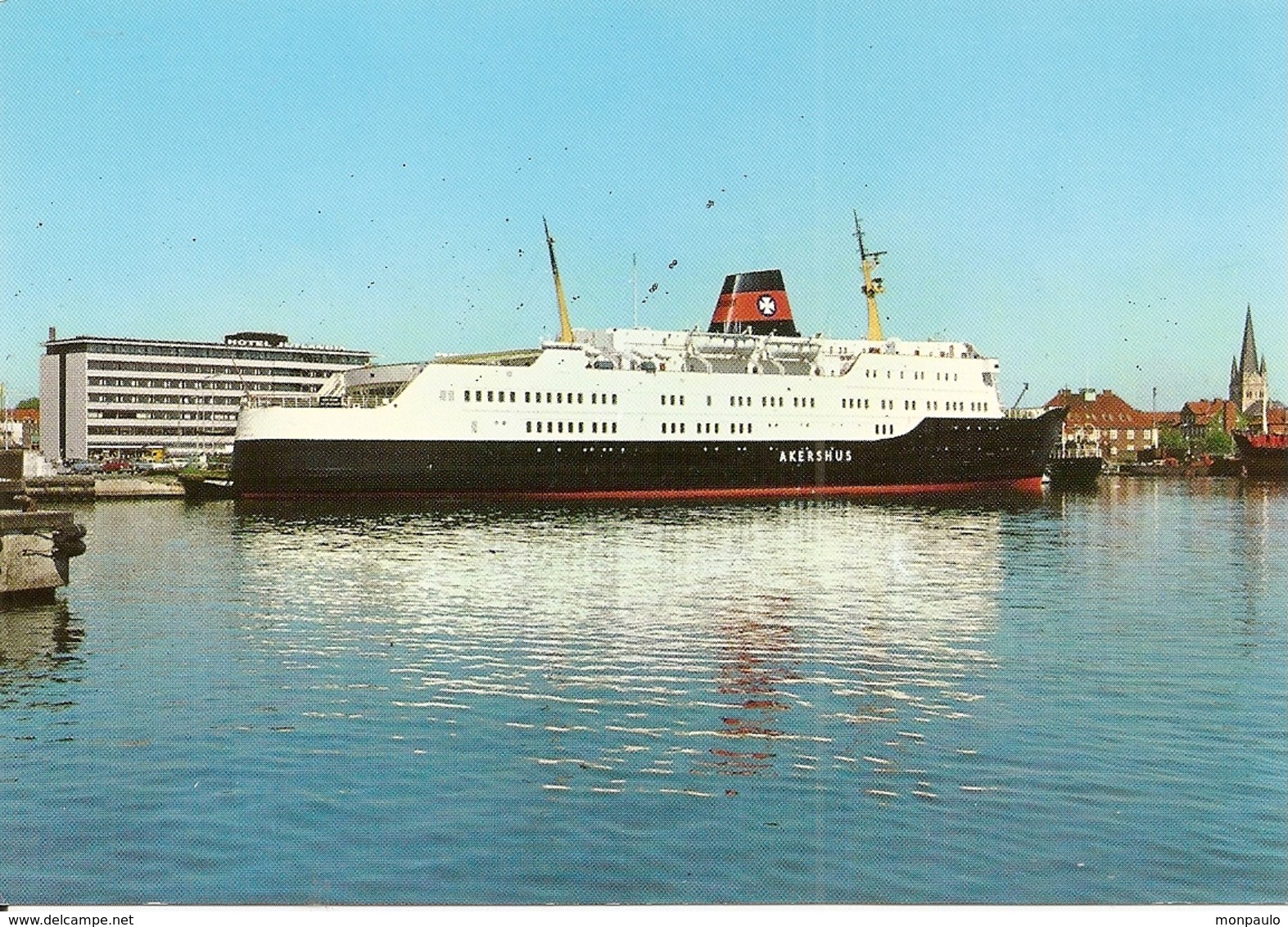 Transport. CPM. Frederikshavn. Rutebäden Til Oslo. Ferry Akershus (bateau) - Ferries