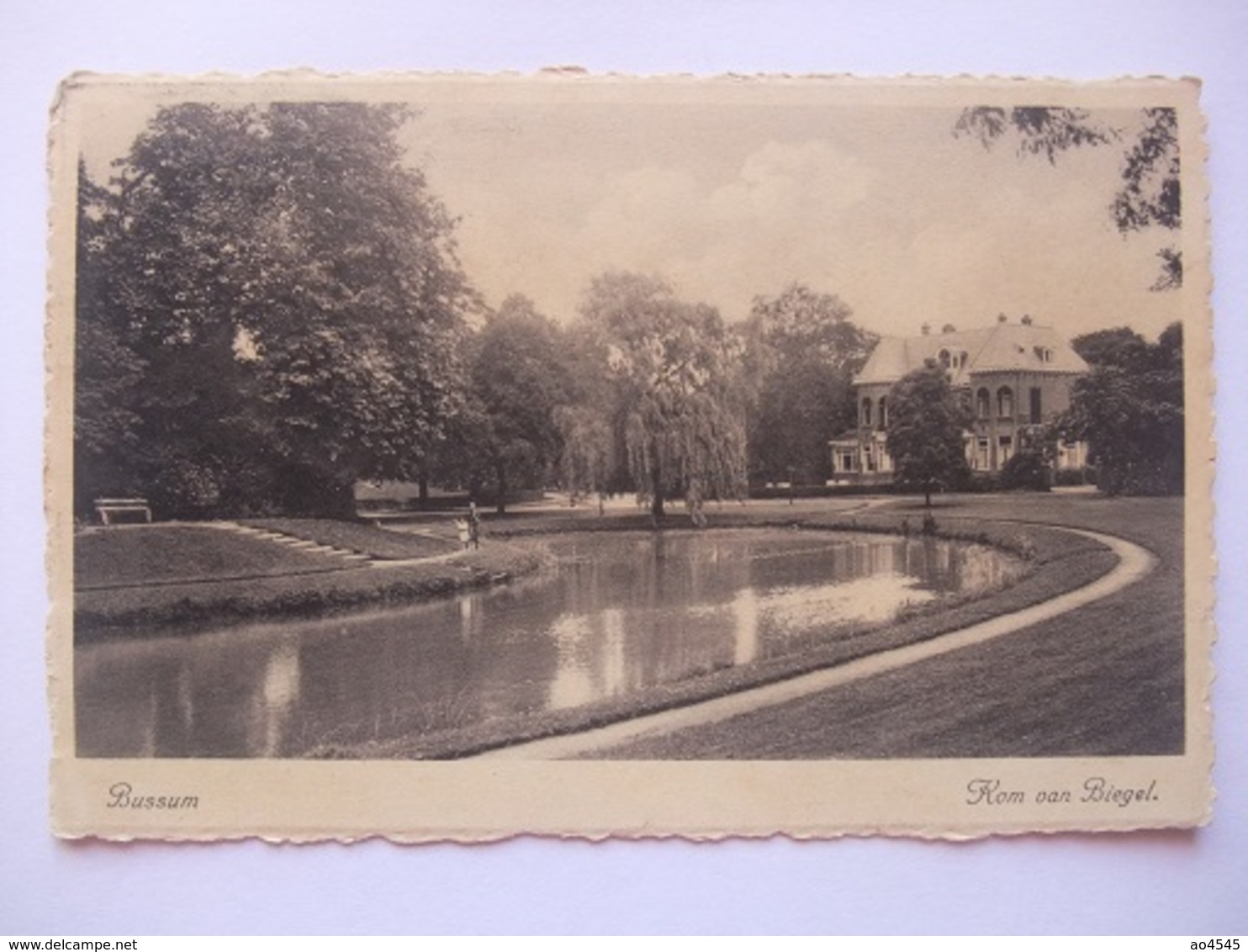 N63 Ansichtkaart Bussum - Kom Van Biegel - 1942 - Bussum