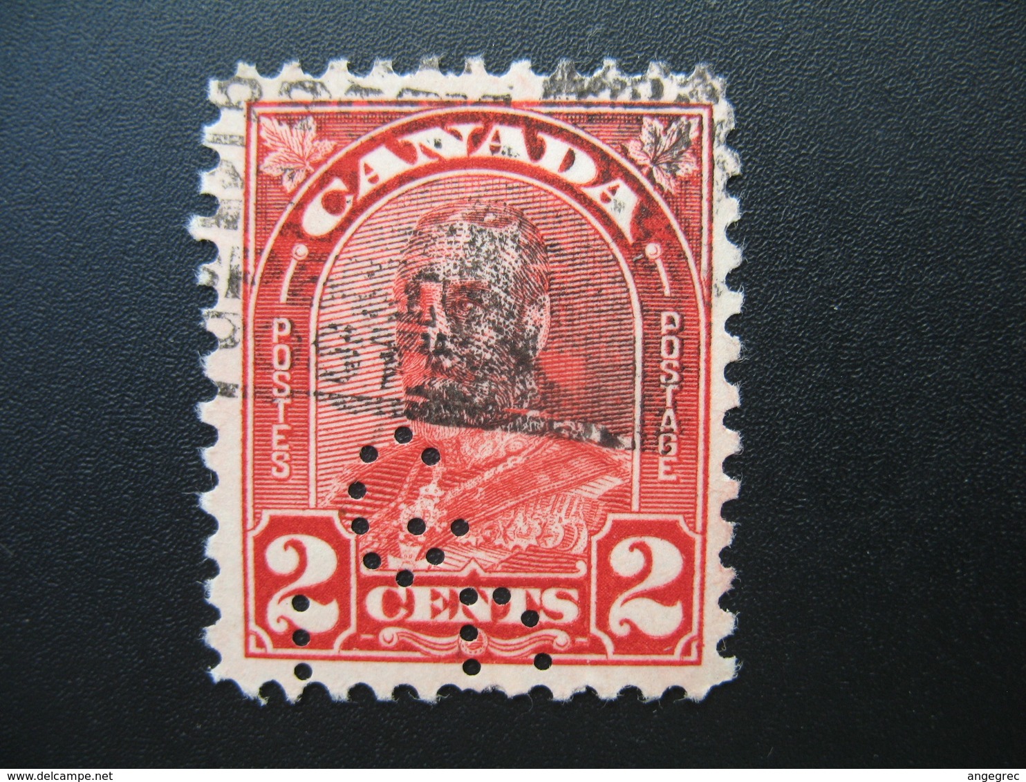 Perforé Perfin Lochung , Canada    See, à Voir   GLD  6 - Perfin