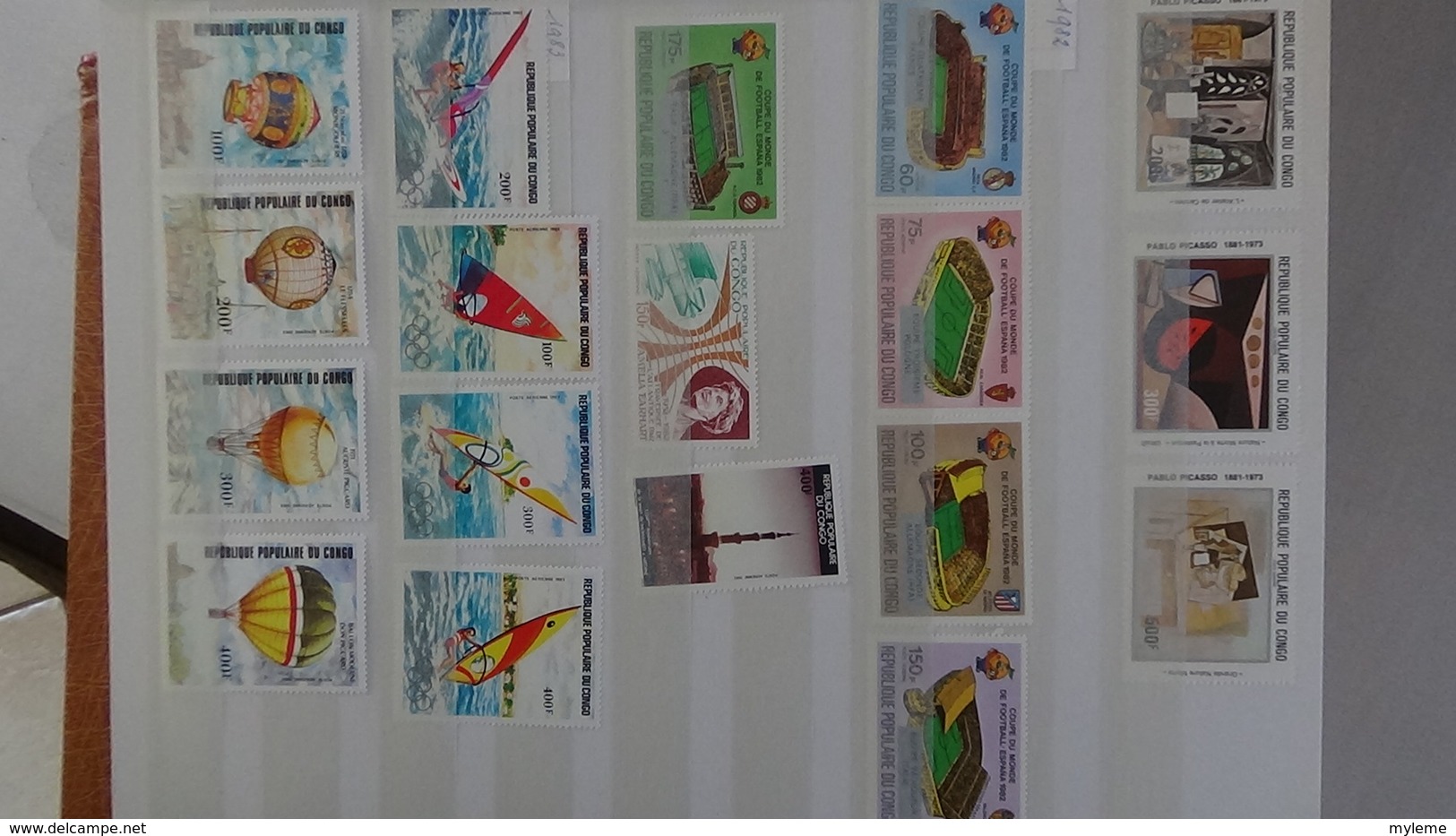 D13 Dispersion d'une très grosse collection de timbres et blocs ** d'Afrique dont Congo et Côte d'Ivoire. Voir commentai