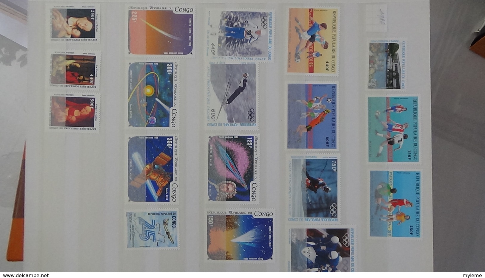 D13 Dispersion d'une très grosse collection de timbres et blocs ** d'Afrique dont Congo et Côte d'Ivoire. Voir commentai