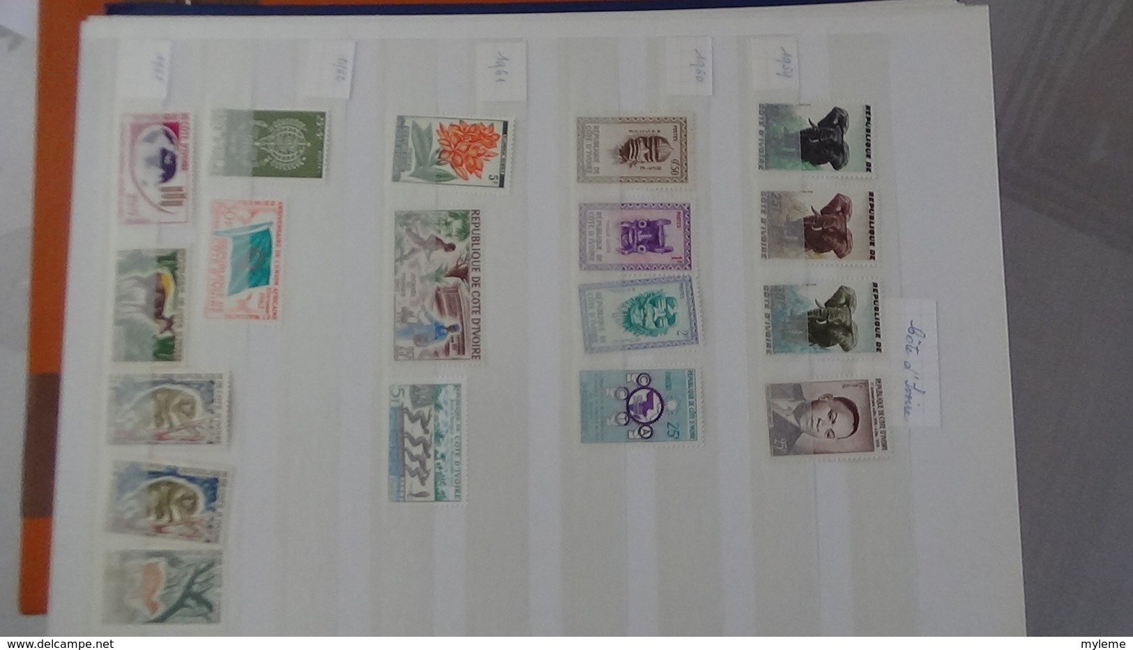 D13 Dispersion d'une très grosse collection de timbres et blocs ** d'Afrique dont Congo et Côte d'Ivoire. Voir commentai