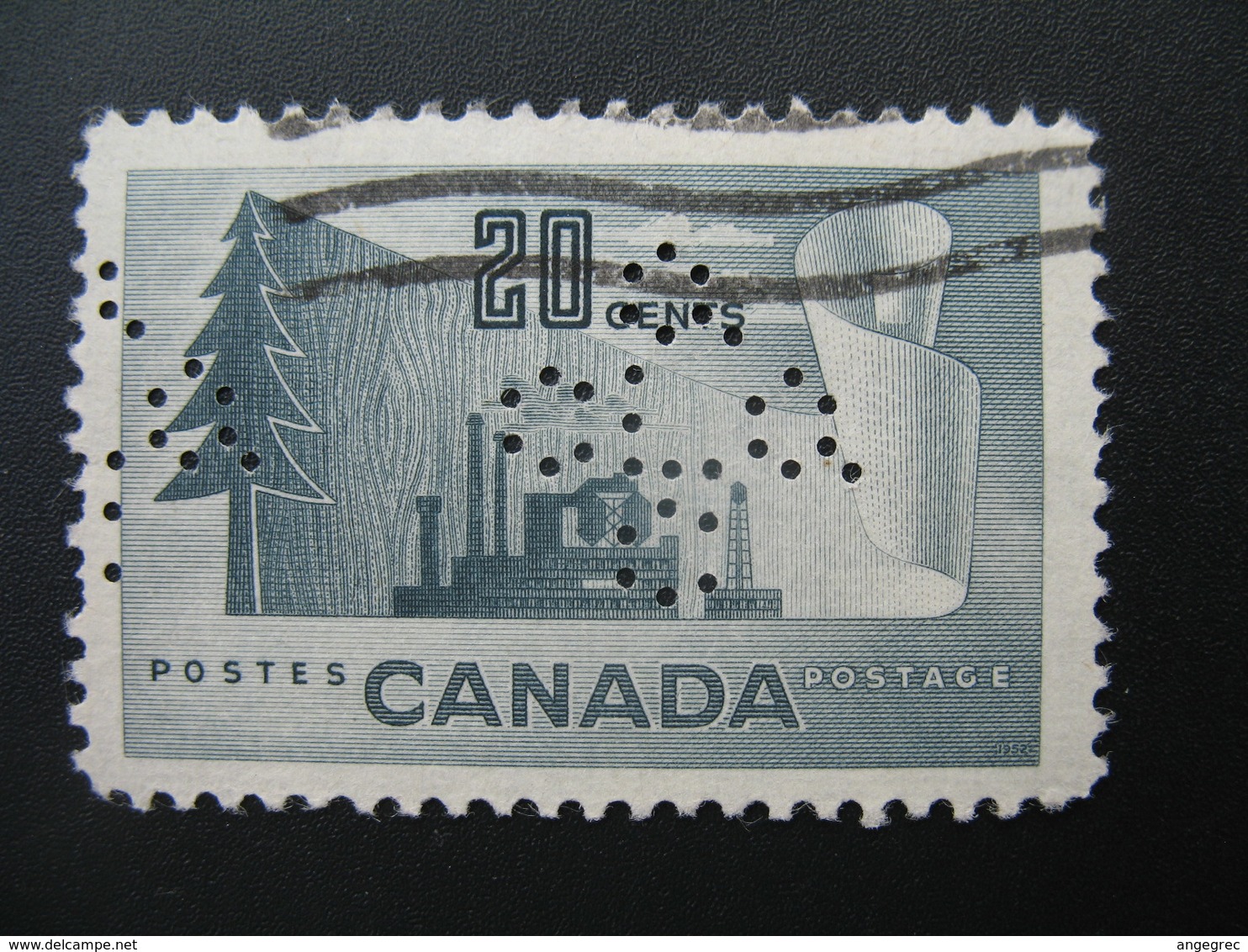 Perforé Perfin Lochung , Canada    See, à Voir   QCLQC  1 - Perforés