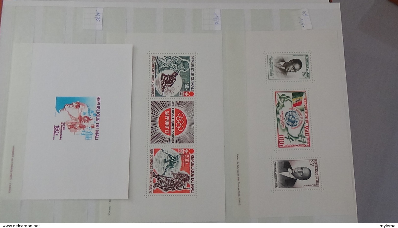 D17 Dispersion d'une très grosse collection de timbres et blocs ** dont Mali,Maroc, Mauritanie. Voir commentair