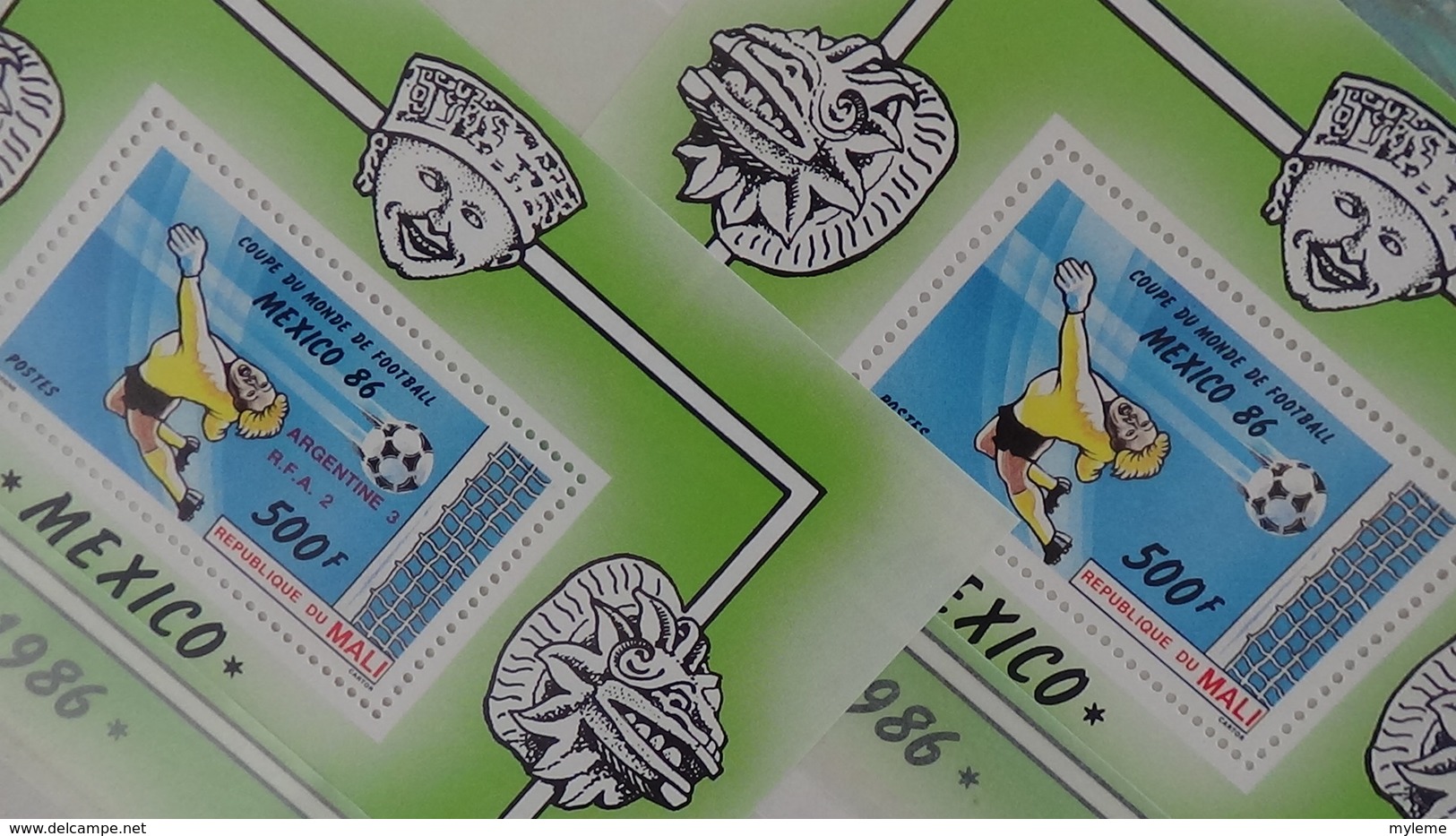 D17 Dispersion d'une très grosse collection de timbres et blocs ** dont Mali,Maroc, Mauritanie. Voir commentair