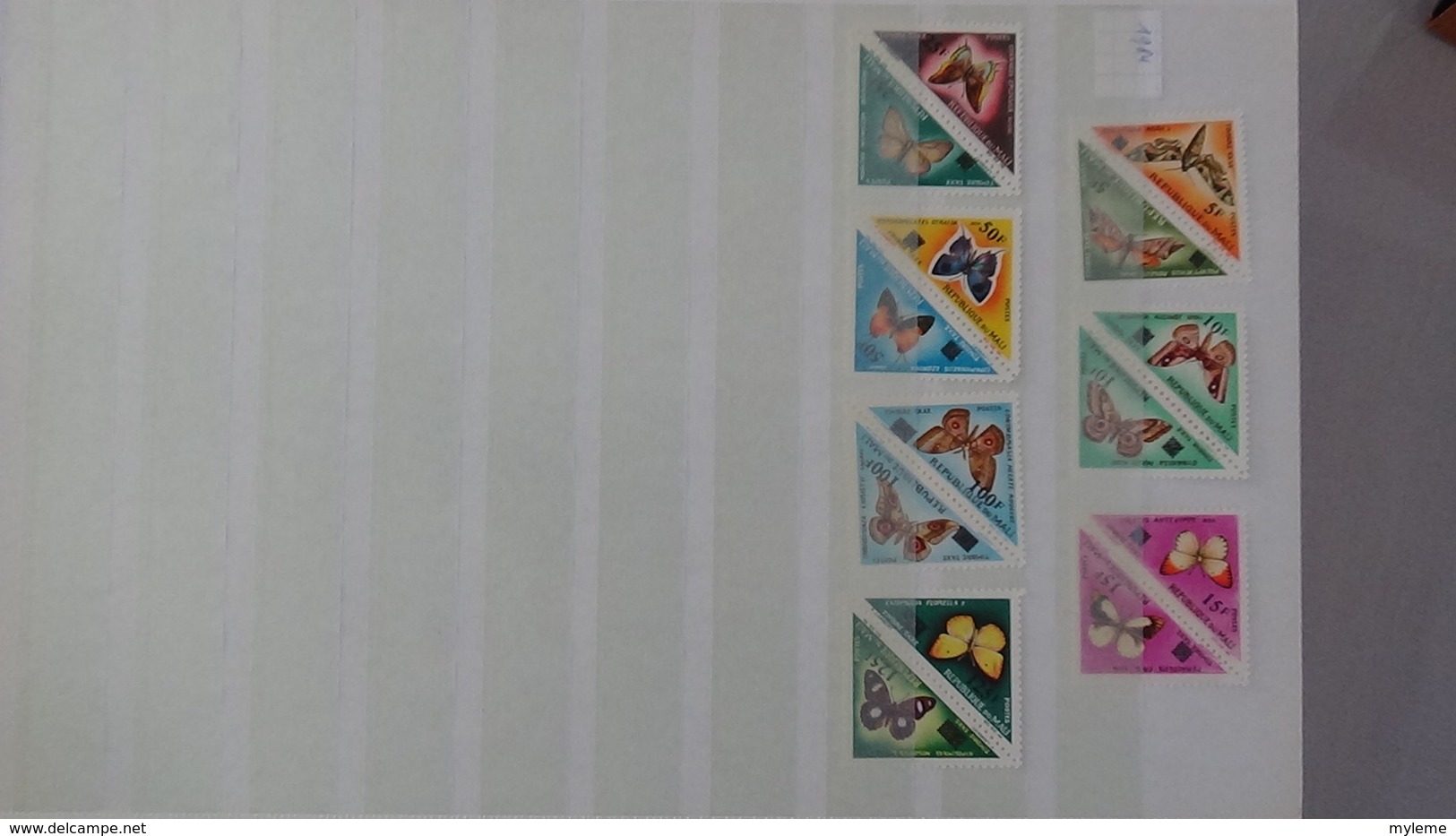 D17 Dispersion d'une très grosse collection de timbres et blocs ** dont Mali,Maroc, Mauritanie. Voir commentair