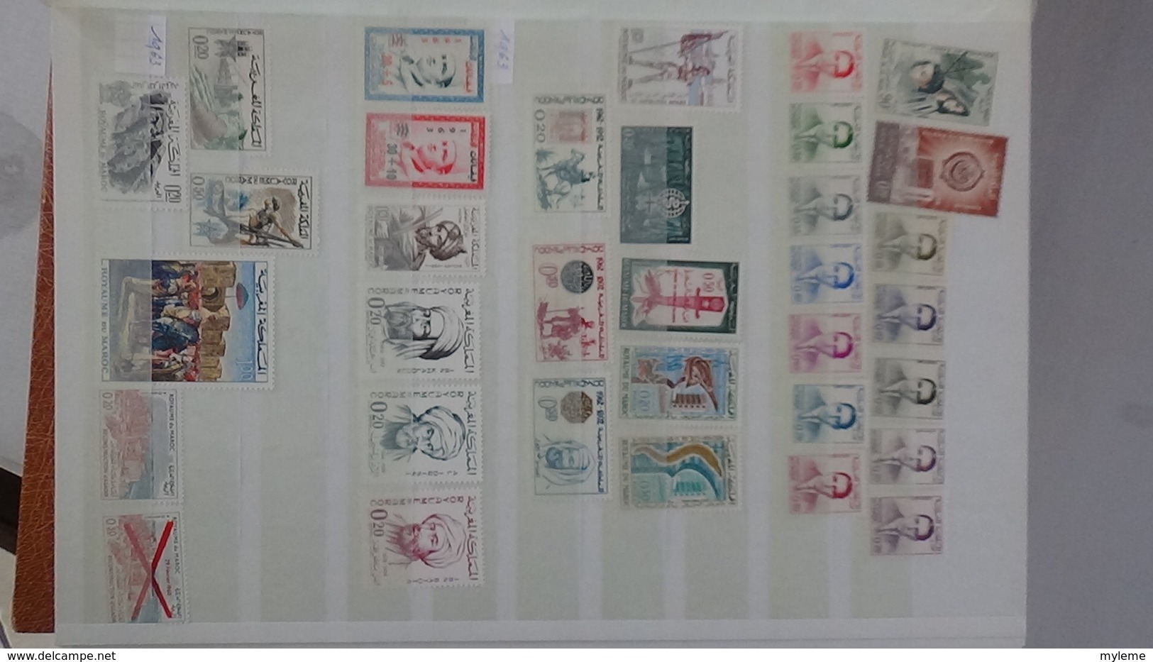 D17 Dispersion d'une très grosse collection de timbres et blocs ** dont Mali,Maroc, Mauritanie. Voir commentair