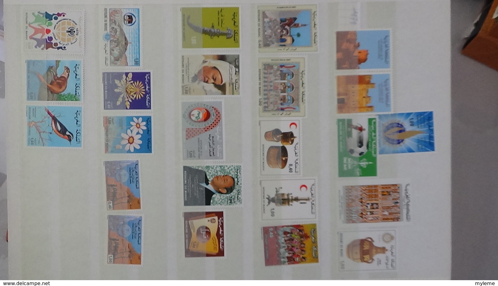 D17 Dispersion d'une très grosse collection de timbres et blocs ** dont Mali,Maroc, Mauritanie. Voir commentair