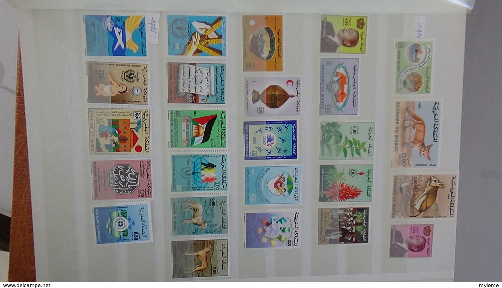 D17 Dispersion d'une très grosse collection de timbres et blocs ** dont Mali,Maroc, Mauritanie. Voir commentair