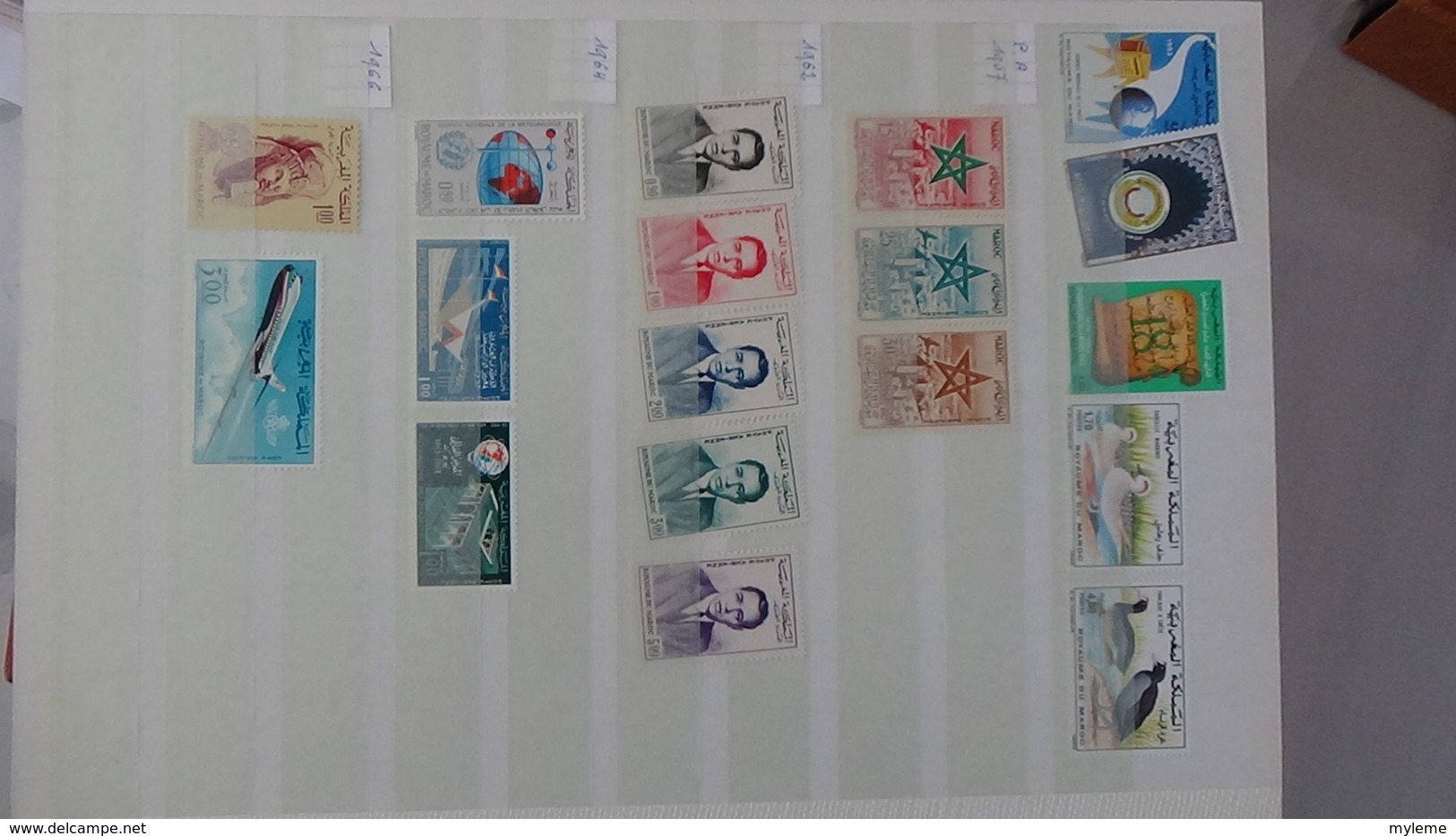 D17 Dispersion d'une très grosse collection de timbres et blocs ** dont Mali,Maroc, Mauritanie. Voir commentair