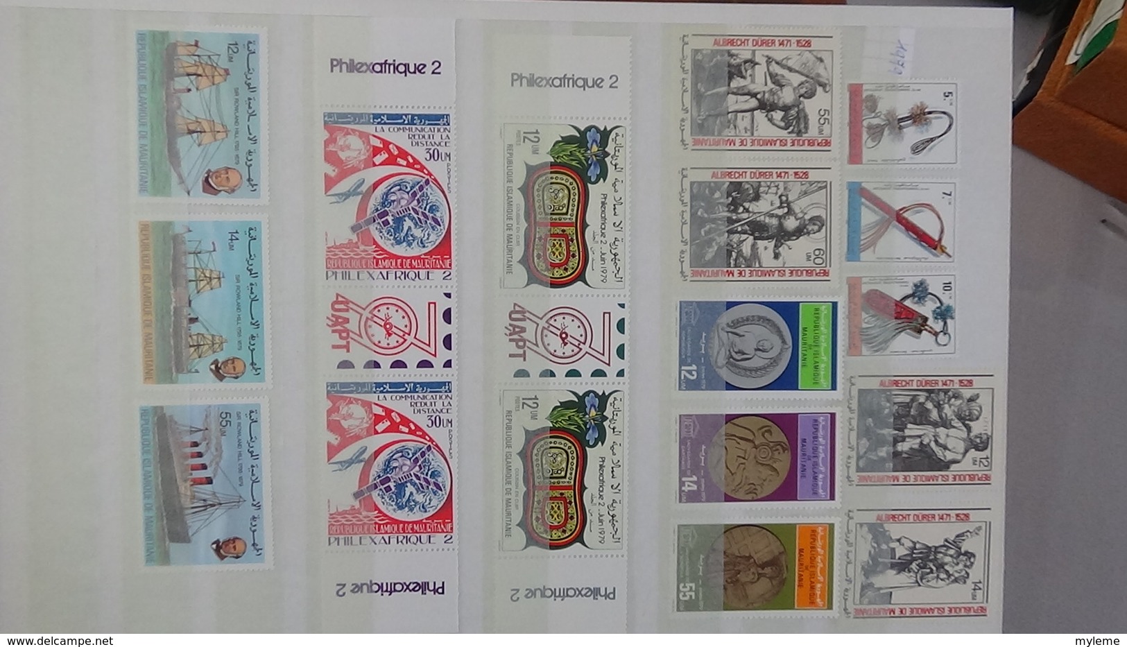 D17 Dispersion d'une très grosse collection de timbres et blocs ** dont Mali,Maroc, Mauritanie. Voir commentair