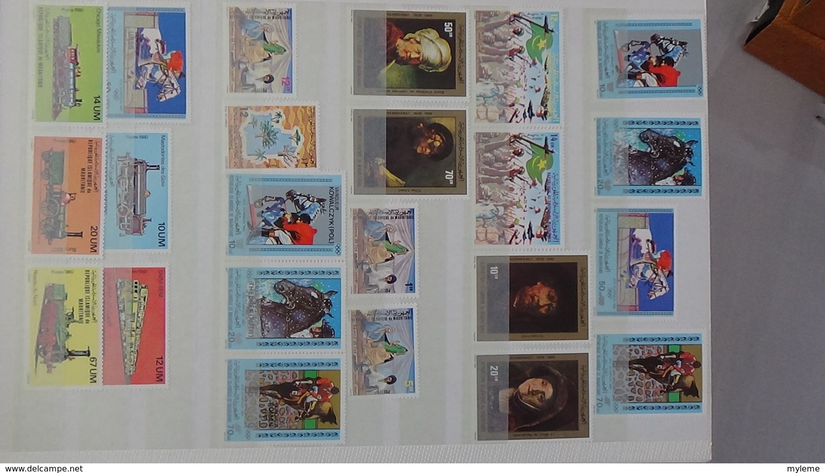 D17 Dispersion d'une très grosse collection de timbres et blocs ** dont Mali,Maroc, Mauritanie. Voir commentair