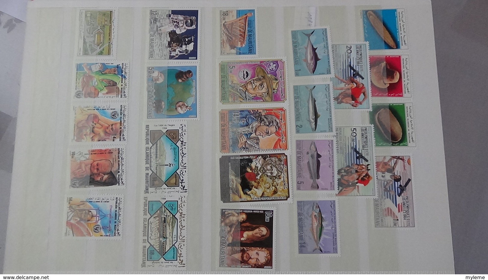 D17 Dispersion d'une très grosse collection de timbres et blocs ** dont Mali,Maroc, Mauritanie. Voir commentair