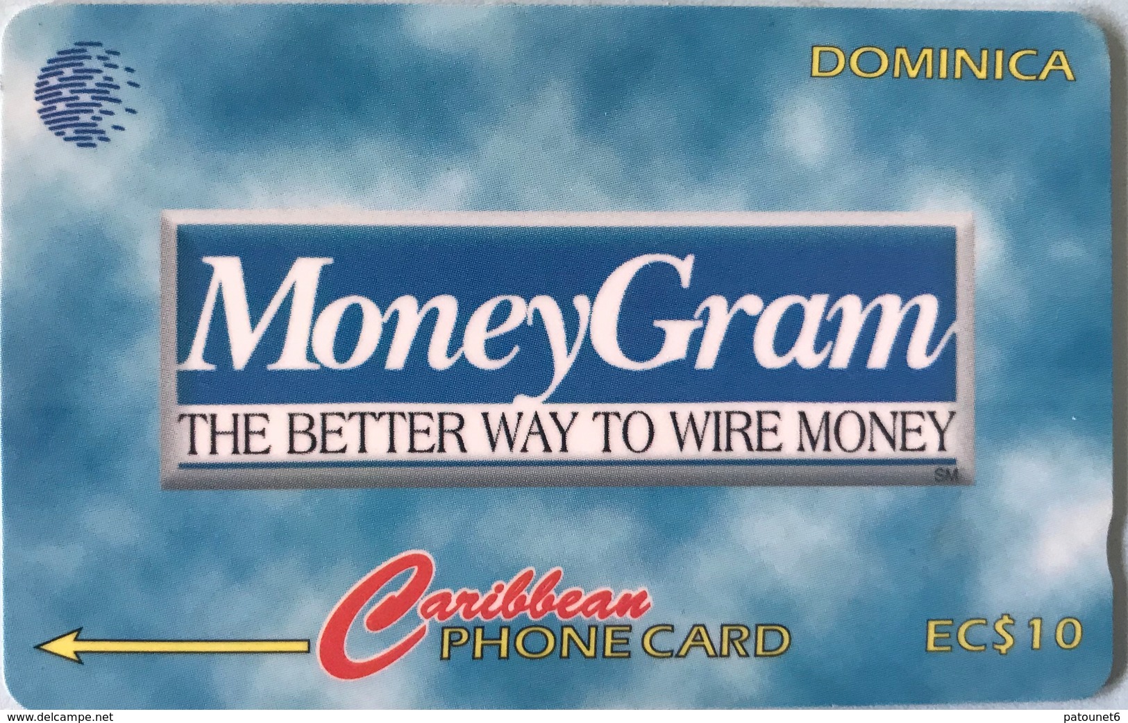 DOMINIQUE  -  Phonecard  -  Cable § Wireless  - MoneyGram - EC $ 10 - Dominique