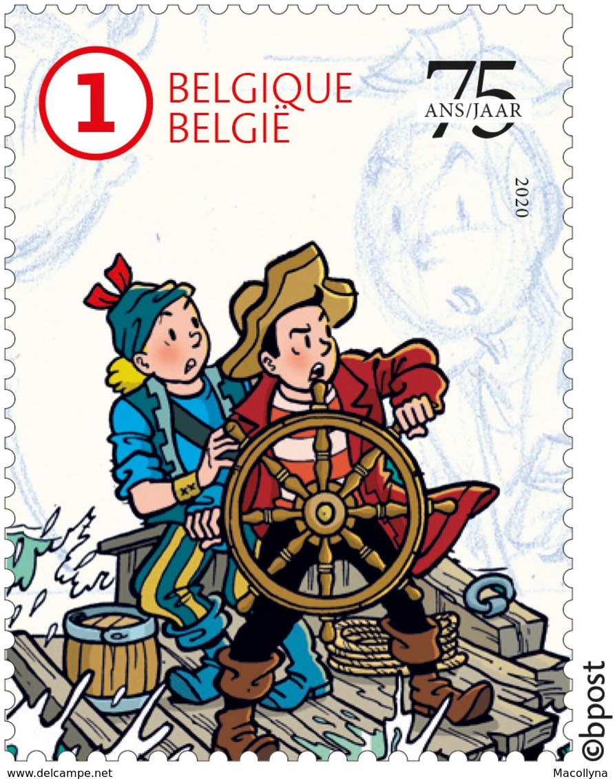 Belg. 2020 - 75 Jaar Suske En Wiske - Bob Et Bobette - Unused Stamps