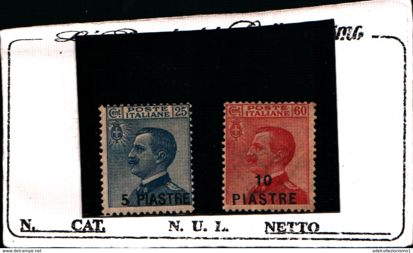 93650) ITALIA-.Emissioni Ordinarie Soprastampate In Moneta Turca - Novembre 1921-2  VALORI MLH* - Zonder Classificatie