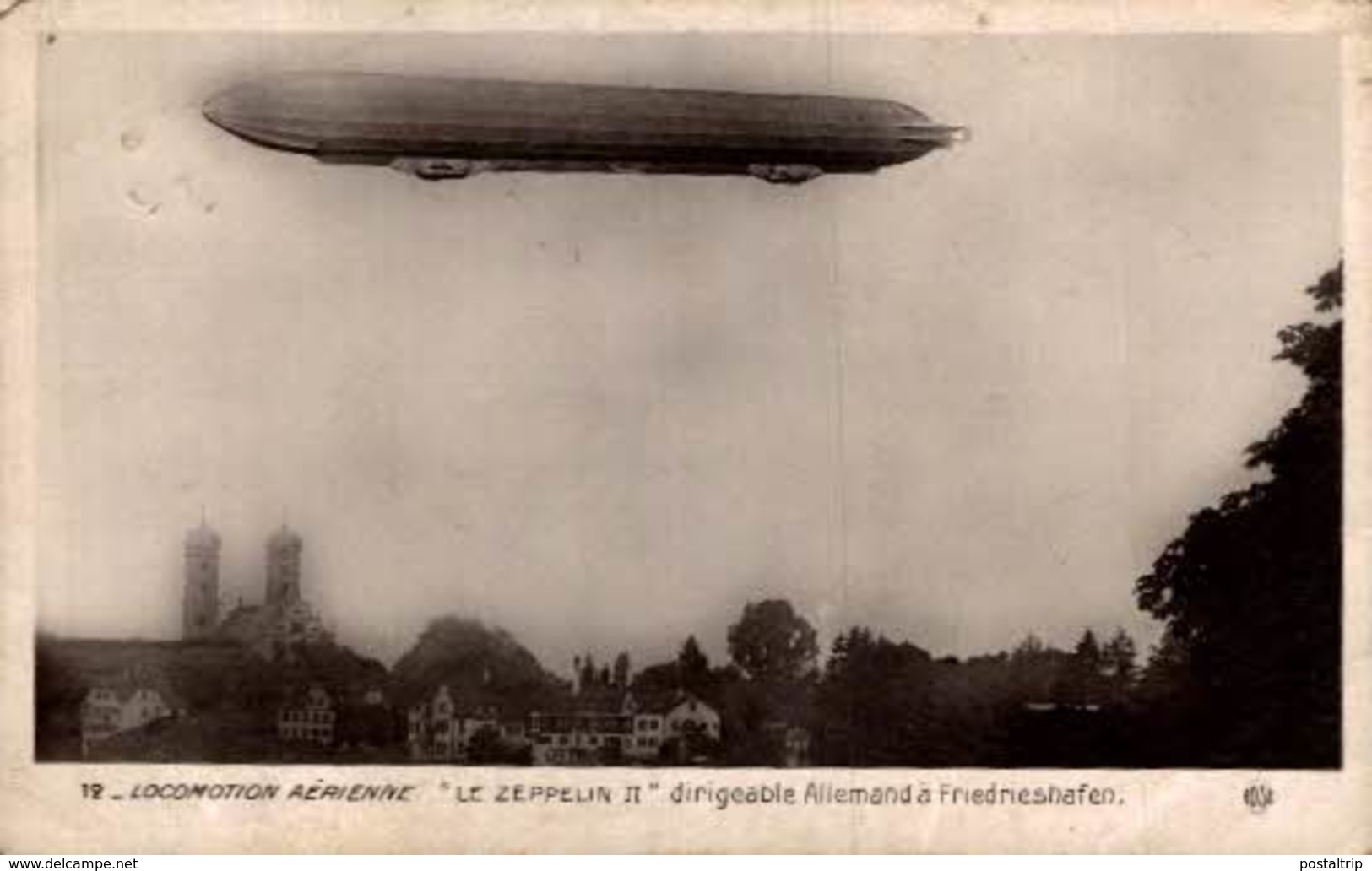 Locomotion Aérienne - "Le Zeppelin II" Dirigeable Allemand à Friedrieshafen - Autres & Non Classés