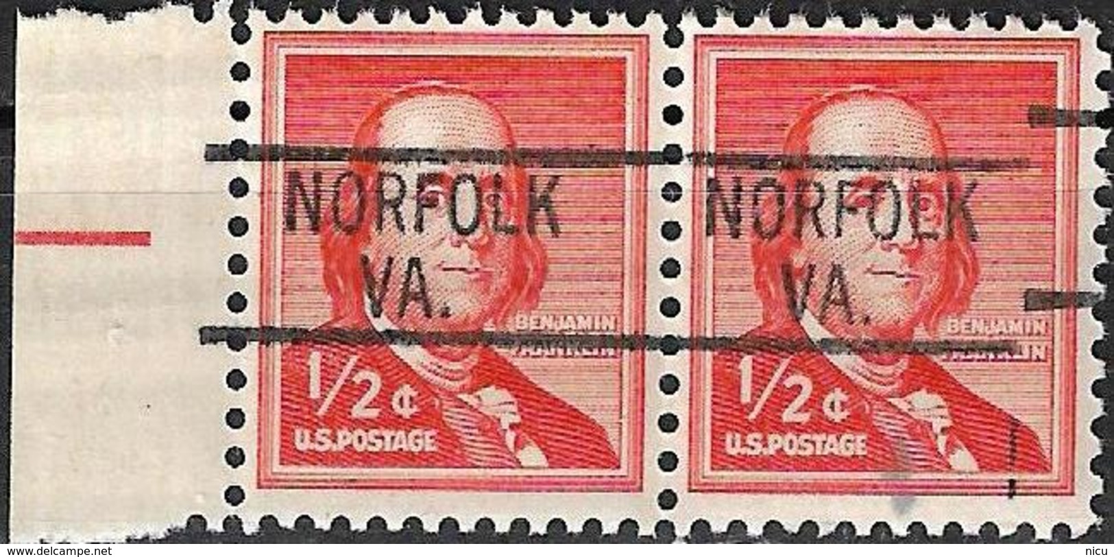 TWO PRECANCEL STAMPS (NORFOLK) - Nuevos