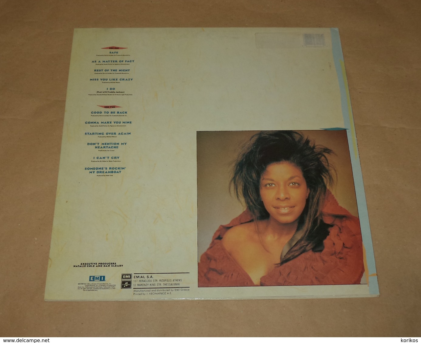 NATALIE COLE – GOOD TO BE BACK – EMI RECORDS – VINYL 062 7489021 – MUSIC – 1989 - GREEK EDITION - Soul - R&B