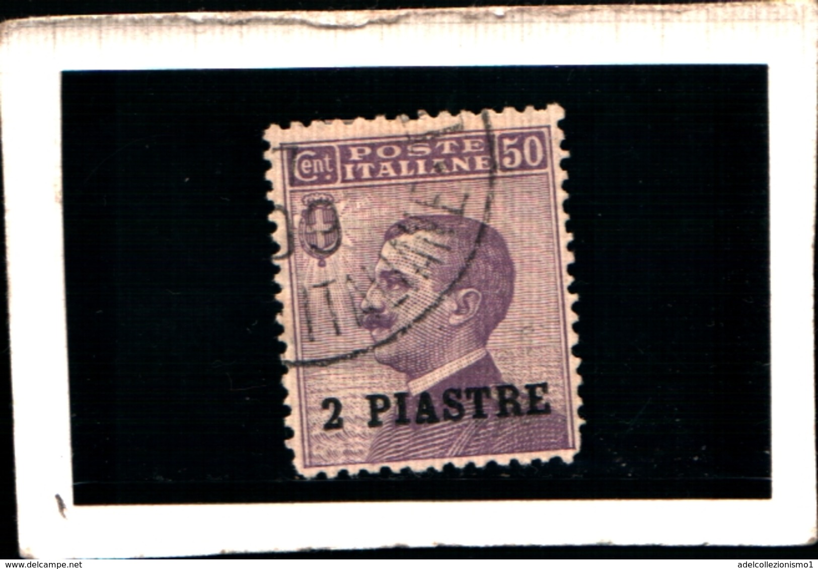 93661) ITALIA-Costantinopoli - 2 Pi. Su 50 C.Emissioni Ordinarie Sopr. In Moneta Turca,sopr. Piccola-1 Giugno 1908-USATO - Non Classificati