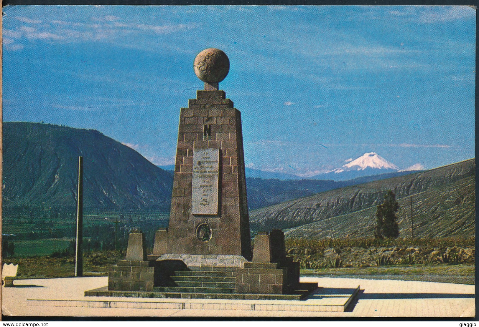 °°° 19537 - ECUADOR - MONUMENTO A LA LINEA EQUINOCCIAL - 1976 With Stamps °°° - Ecuador