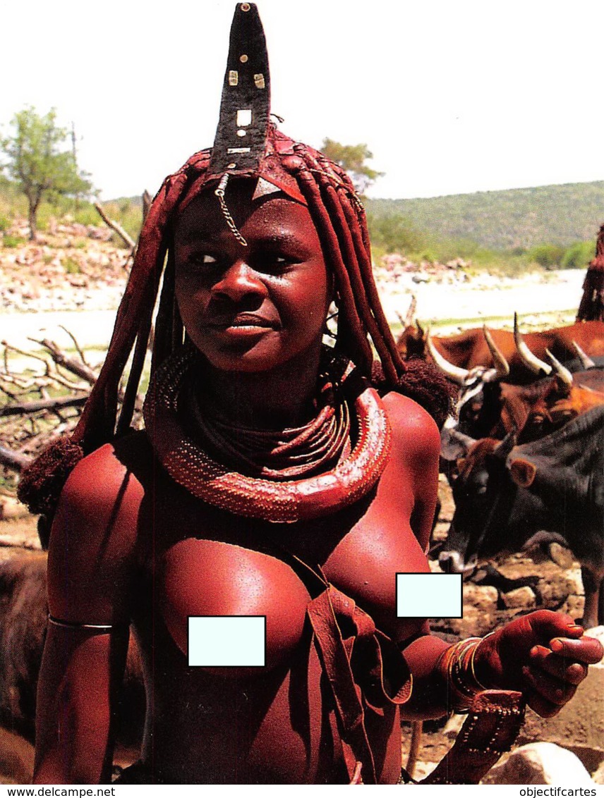Nanibie Namibia Himba Woman Nue Nude Nu Naked Nackt Nudo Nuvola Desnudo ( Scan Recto Verso ) Nono0002 - Namibie