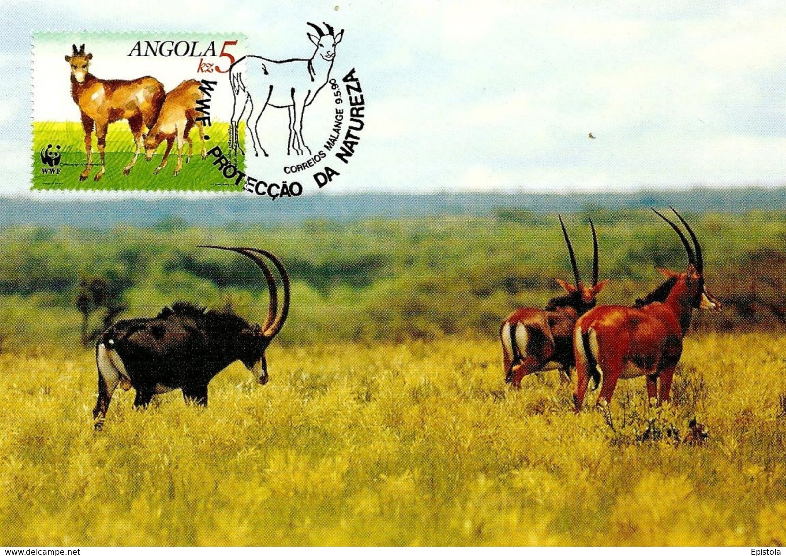 1990 - ANGOLA - Giant Sable Antelope - Angola