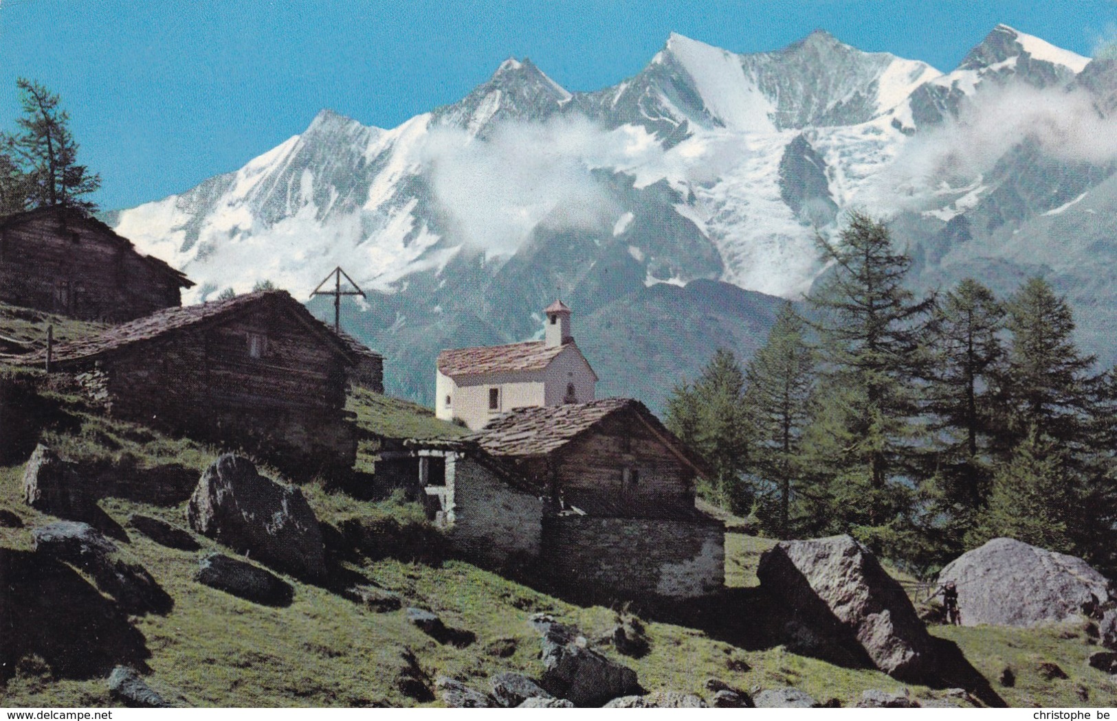 Saas Grund, Trift Alp, Mit Blick Gegevn Die Mischabelgruppe (pk68761) - Saas-Grund