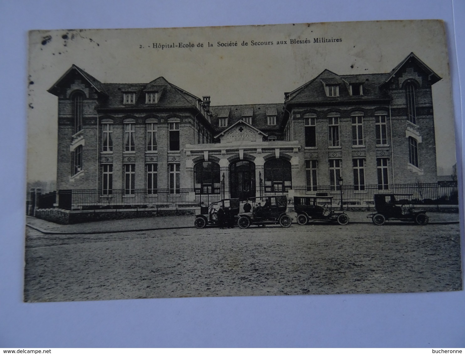 CPA  75 Hopital-Ecole De La Société De Secours Aux Blessés Militaires CROIX ROUGE 1910 Vieilles Voitures  TBE - Paris (13)