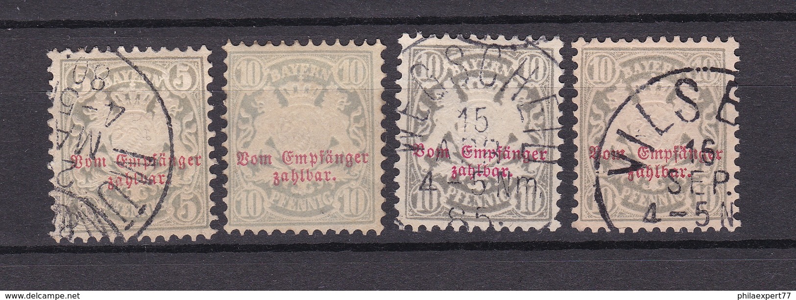 Bayern - Portomarken - 1876/82  - Michel Nr. 5/6+9 - Ungebr./Gest - 26 Euro - Sonstige & Ohne Zuordnung