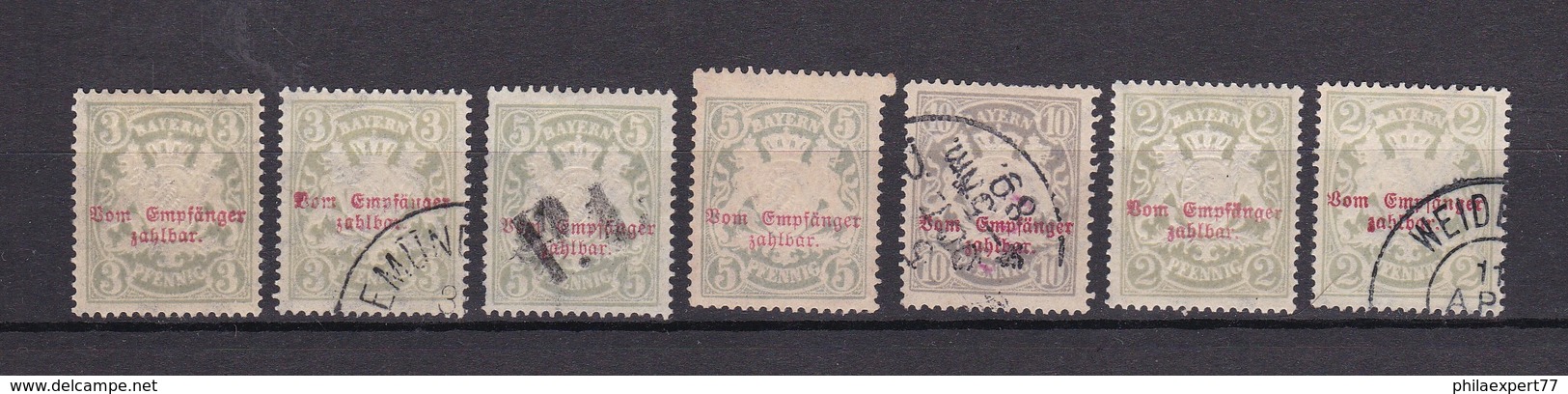 Bayern - Portomarken - 1888/1903  - Michel Nr. 10/13 - Ungebr./Gest - Sonstige & Ohne Zuordnung