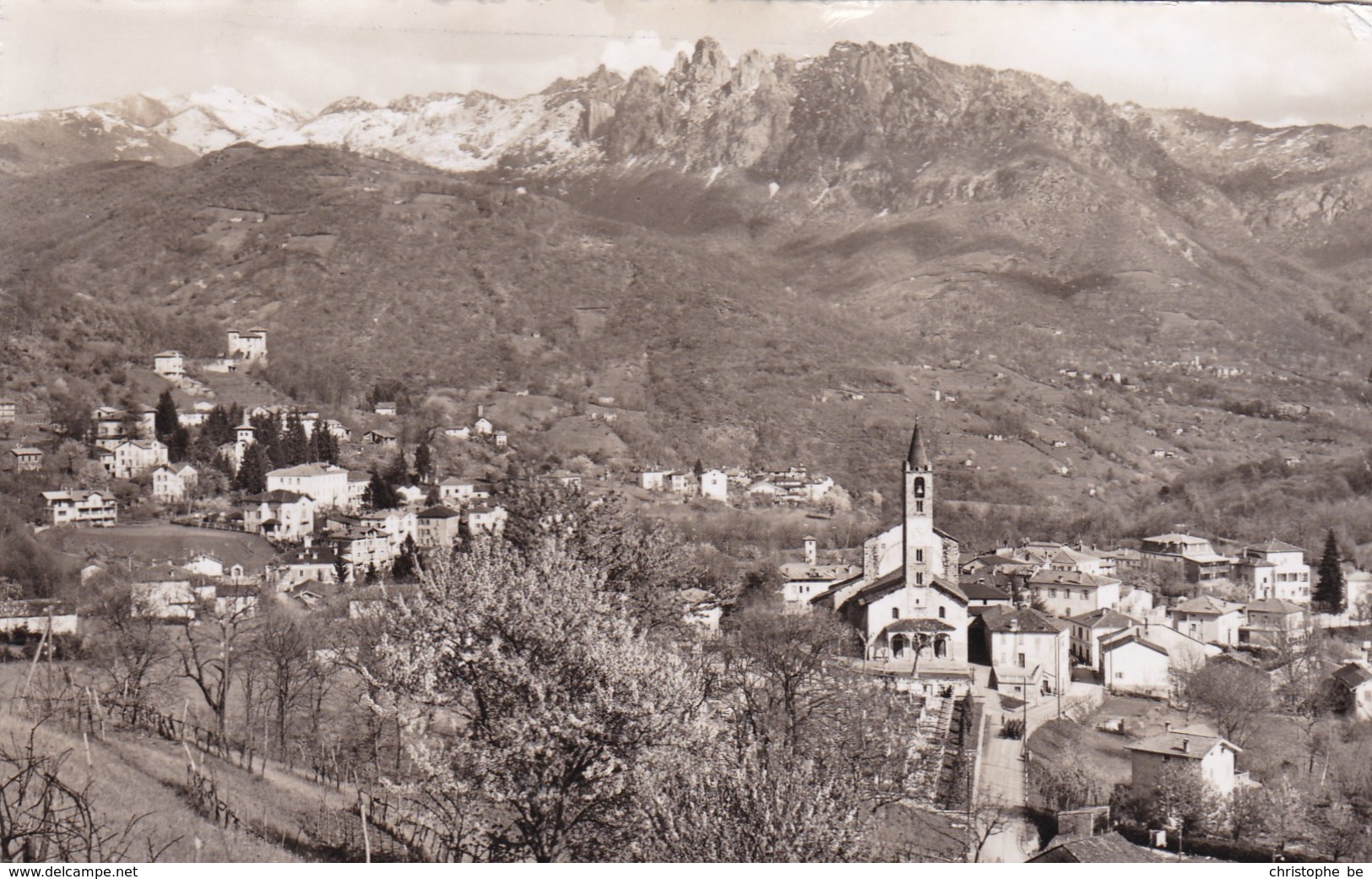 Tesserete, Panorama E Denti Della Vecchia (pk68776) - Tesserete 