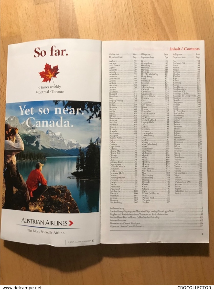 AUSTRIAN AIRLINES GROUP Flugplan/Timetable AUSTRIAN AIRLINES LAUDA TYROLEAN 30 Mar - 26 Oct 2002 - Tijdstabellen