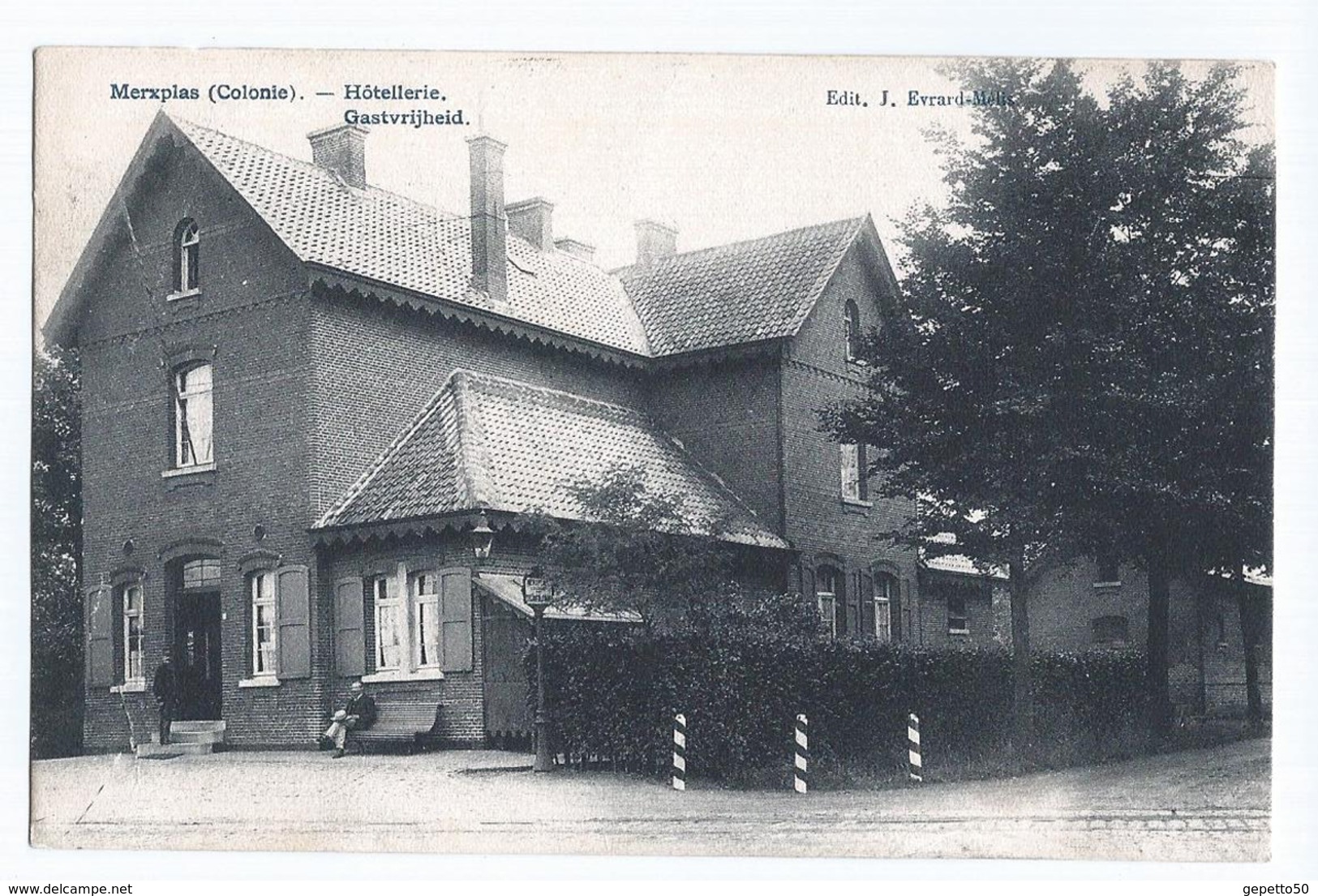 Merxplas Colonie Hôtellerie Gastvrijheid CPA Edit Evrard-Mélis Oblitérée Merxplas 1913? - Merksplas