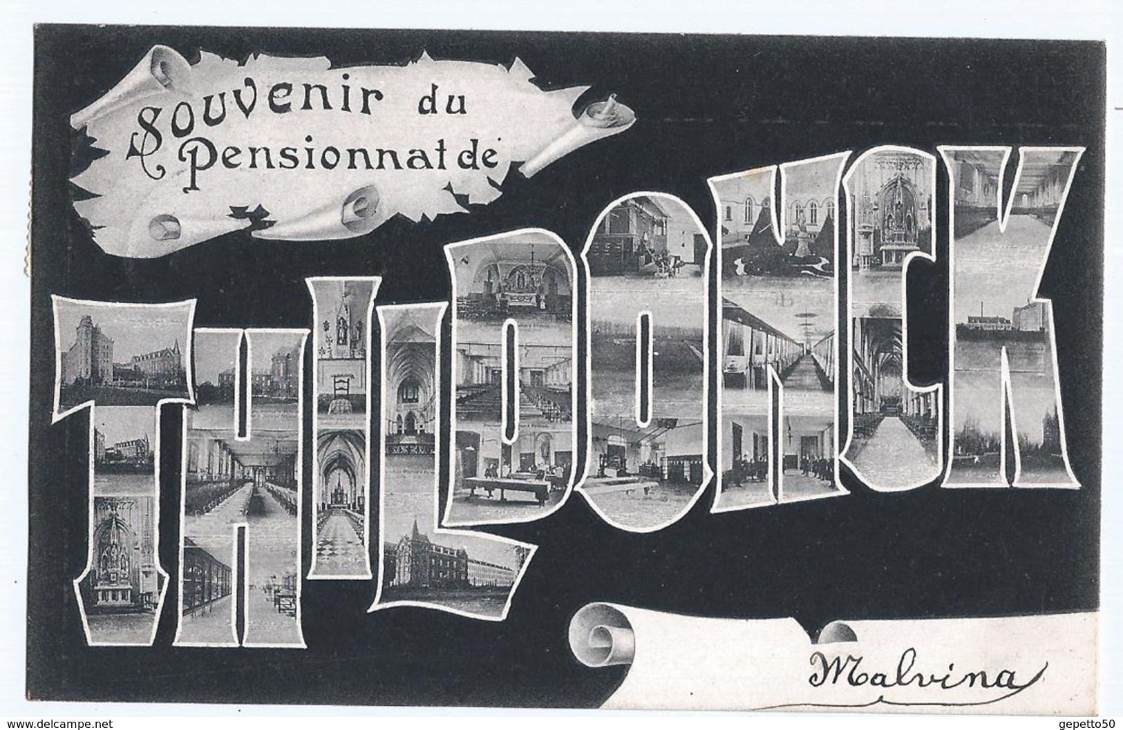 Thildonck Souvenir De Pensionnat  Ed Van Cortenbergh CPA Oblitérée Wespelaer 1905 - Haacht