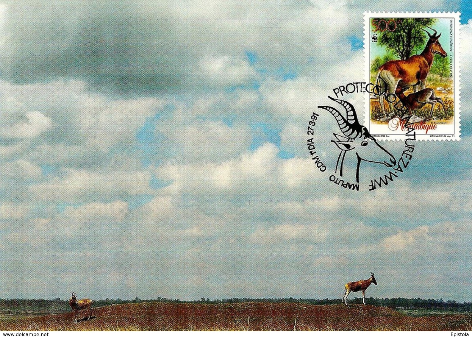 1991 - MOCAMBIQUE Maputo - Mozambique - Bubale De Lichtenstein - Antilope Hartebeest - Mozambique