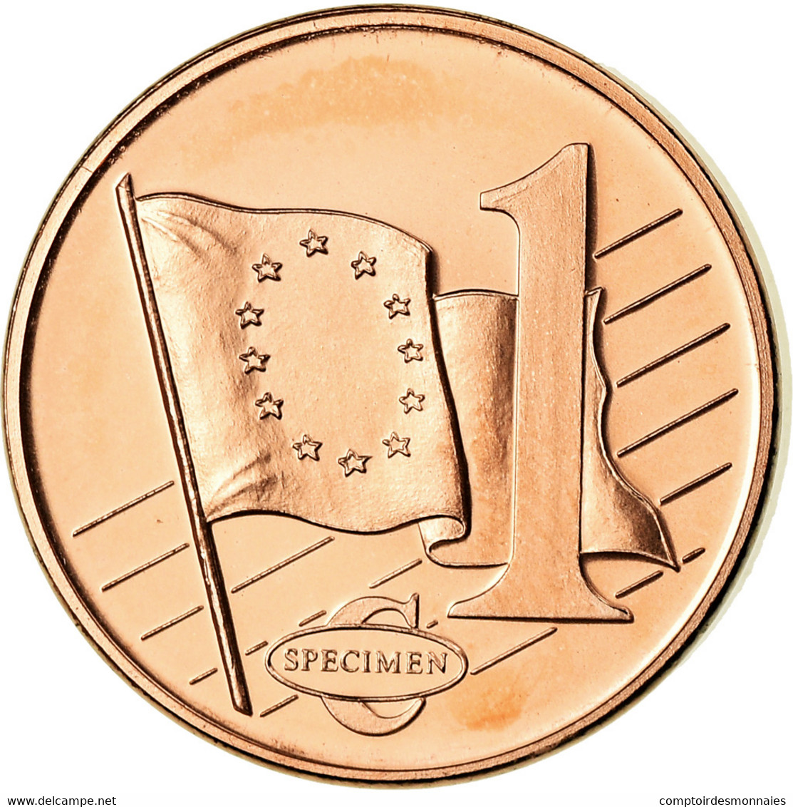 Monaco, Médaille, 1 C, Essai Trial, 2005, FDC, Cuivre - Autres & Non Classés