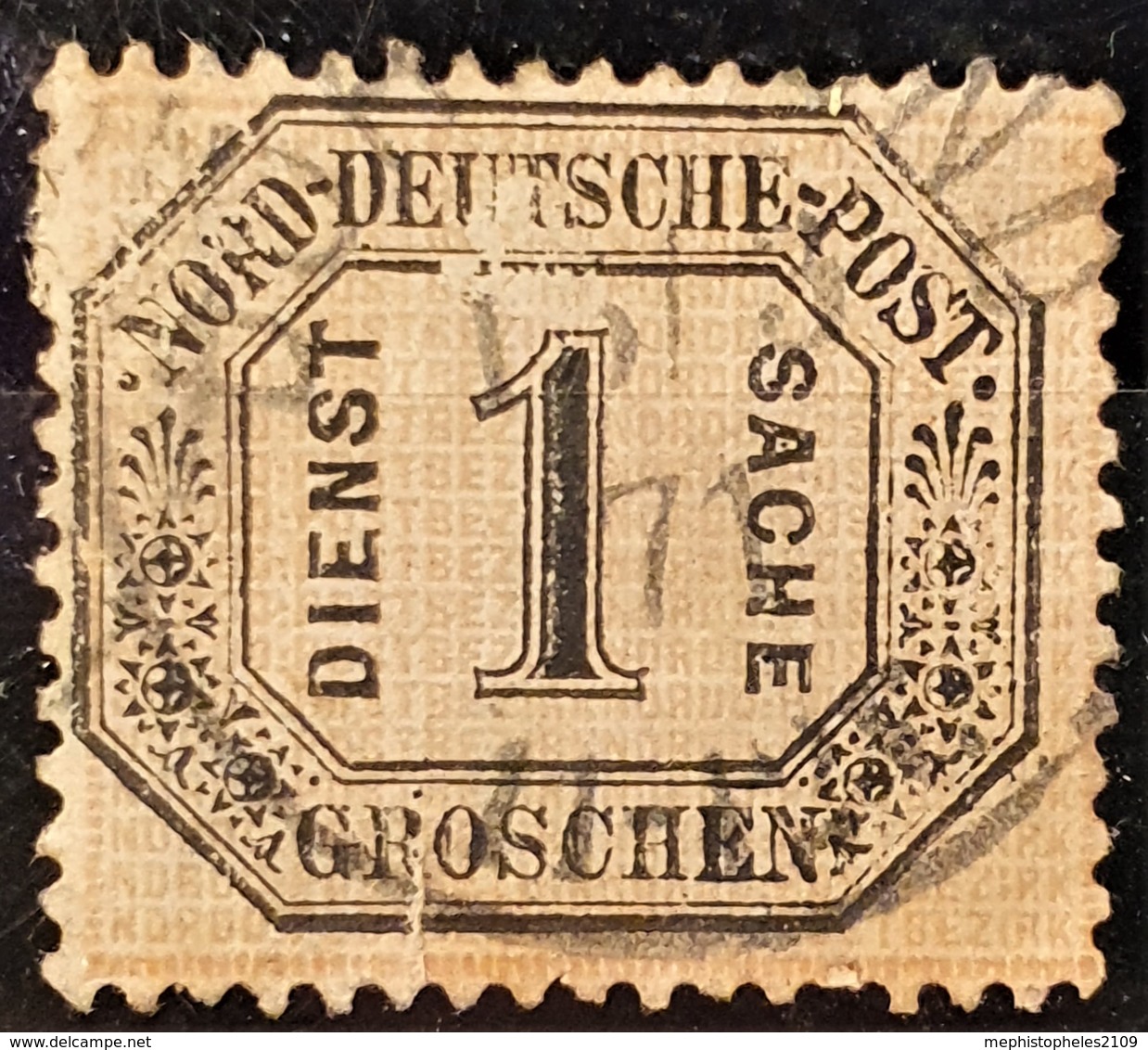 NORDDEUTSCHER POSTBEZIRK 1870 - Canceled - Mi 6 - Dienstmarke 1 Kr - Usados