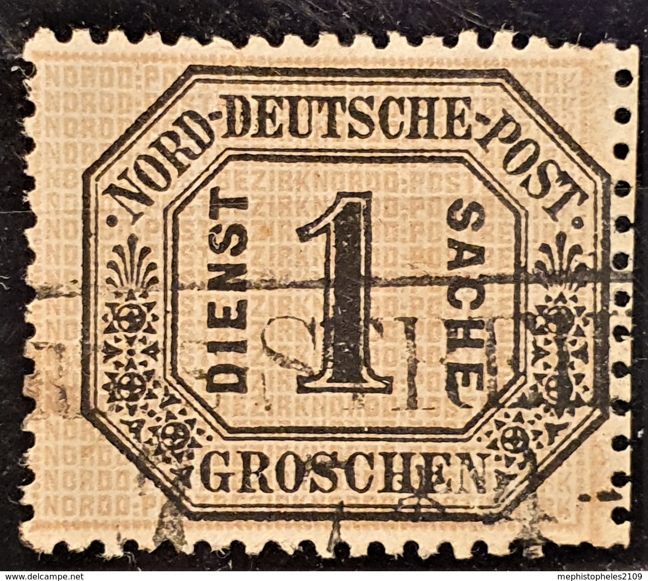 NORDDEUTSCHER POSTBEZIRK 1870 - Canceled - Mi 6 - Dienstmarke 1 Kr - Gebraucht