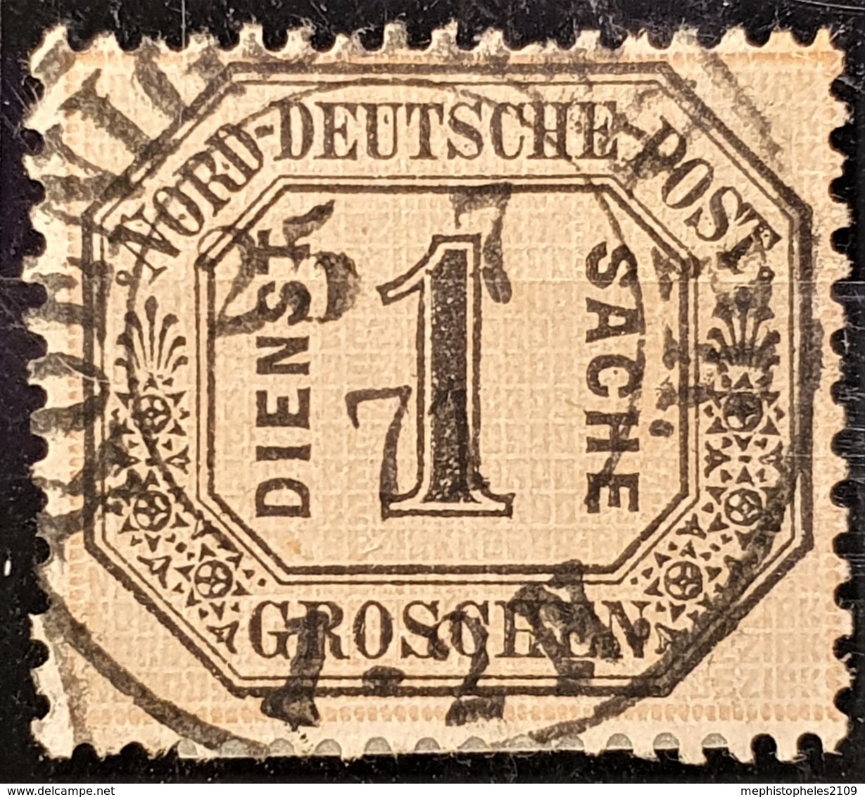 NORDDEUTSCHER POSTBEZIRK 1870 - Canceled - Mi 6 - Dienstmarke 1 Kr - Gebraucht