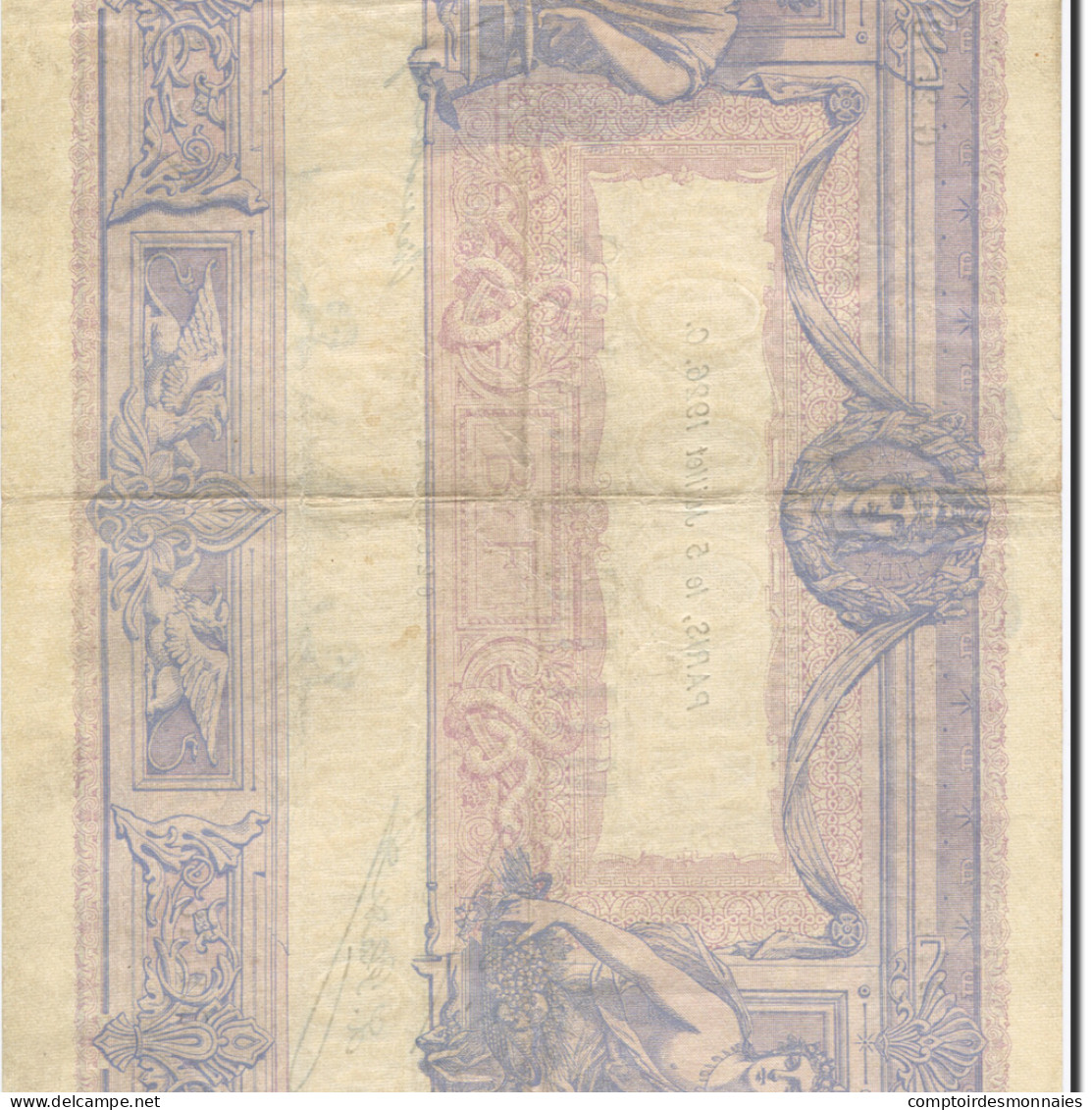 France, 1000 Francs, Bleu Et Rose, 1889, 1926-07-06, TTB, Fayette:36.43, KM:67k - 1 000 F 1889-1926 ''Bleu Et Rose''