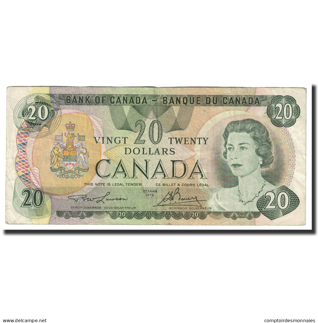 Billet, Canada, 20 Dollars, 1979, KM:93a, TTB - Canada