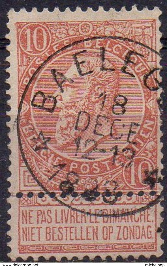 N° 57 Oblitération Dépôt-relais BAELEGEM - 1893-1900 Barba Corta